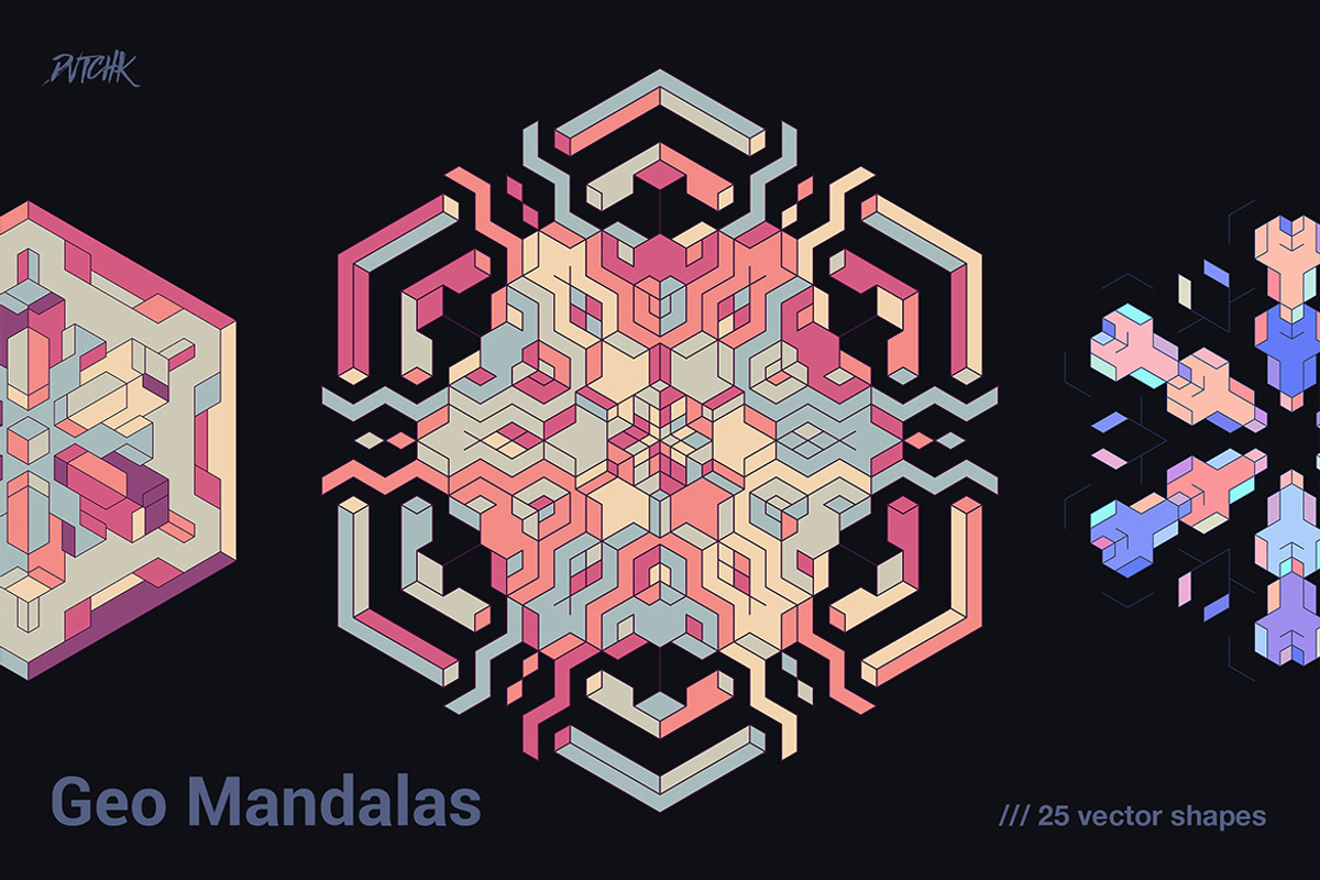 Geometric Mandalas, a Graphic by dvtchk (Photo 6 of 9)