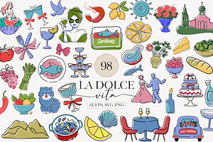 La Dolce Vita SVG Bundle, an Illustration by TatiMockup
