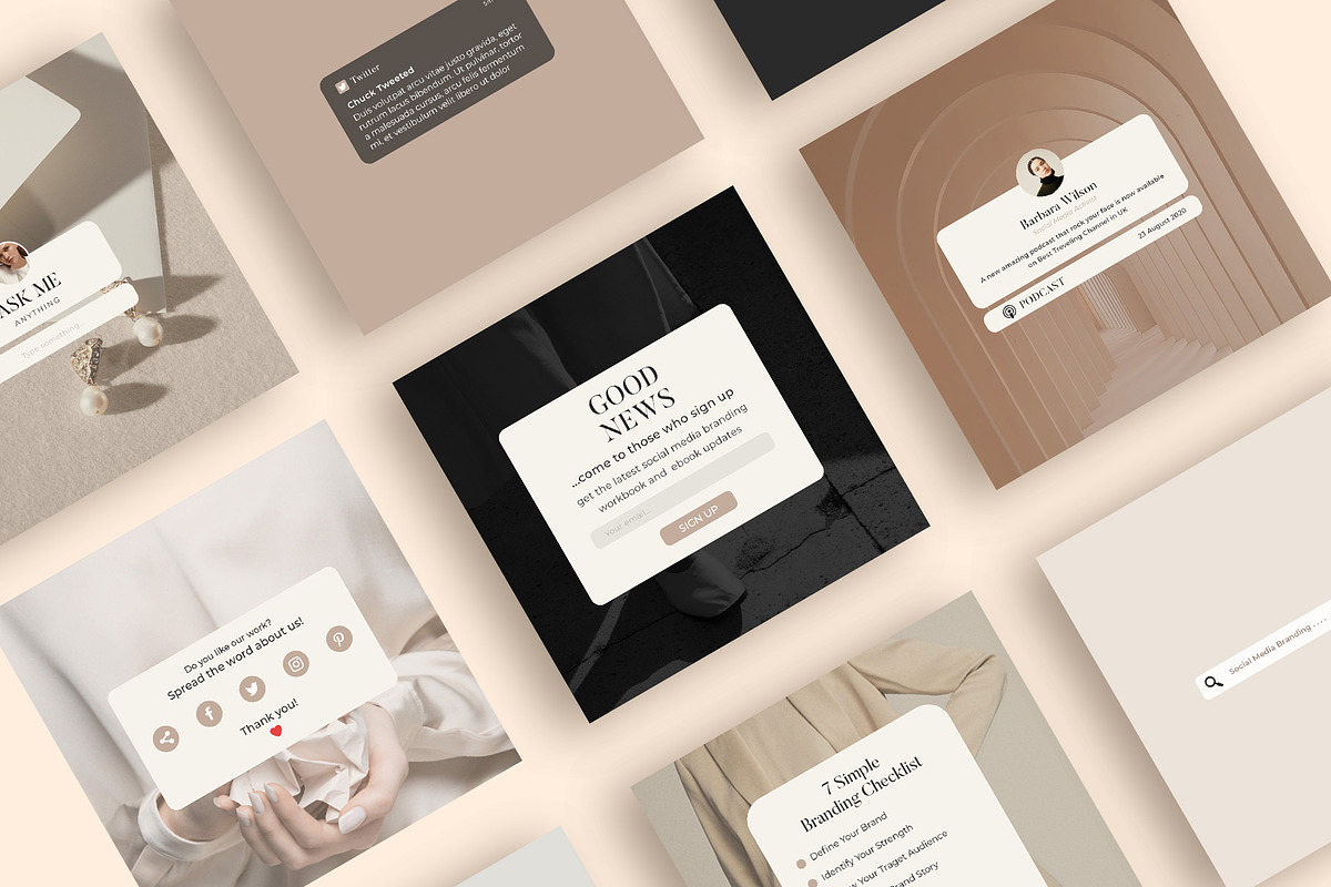 Instagram Notifications CANVA PS, a Social Media Template by Eviory (Photo 3 of 11)