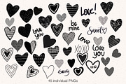 45 Procreate Valentine Heart Stamps, a Brush Add-On by Sweet Fig (Thumbnail 2 of 7)