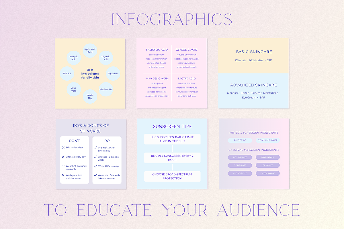 Skincare Instagram Templates | Canva, a Social Media Template by Blog&Glow (Photo 7 of 8)