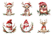 Whimsical Christmas Clipart, a Transportation Illustration by SinaCreation (Thumbnail 2 of 6)