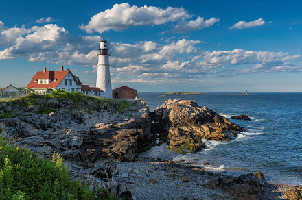 Portland head light maine usa containing lighthouse, maine, and portland, a Nature Photo by Lucky Photographer