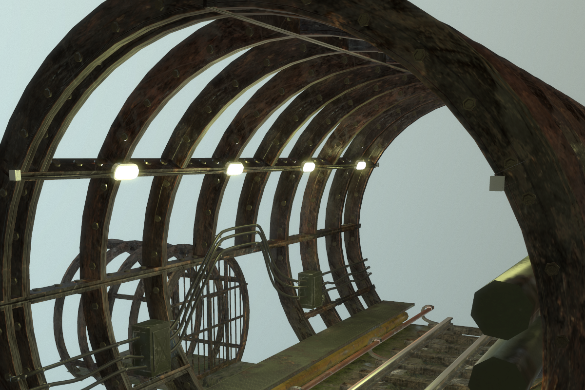 Subway tunnel T, an Environmental 3D Model by AndrewWhite (Photo 20 of 20)