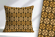 Golden Decor Floral Seamless Repeat, a Pattern Graphic by Sharon Schwalbe (Thumbnail 1 of 5)