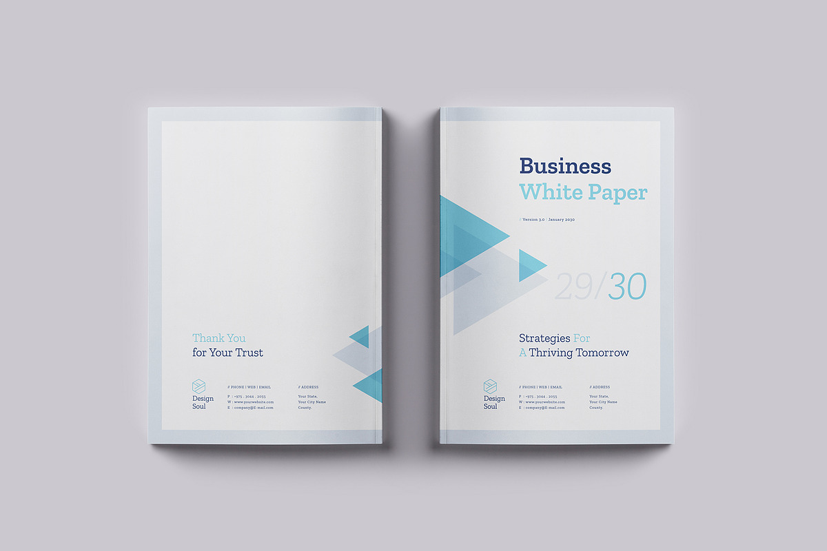 Business White Paper Report Template, a Brochure Template by Designsoul14 (Photo 15 of 15)