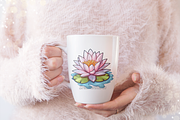Water Lily Clipart, an Object Graphic by DreamerStarCo (Thumbnail 4 of 6)