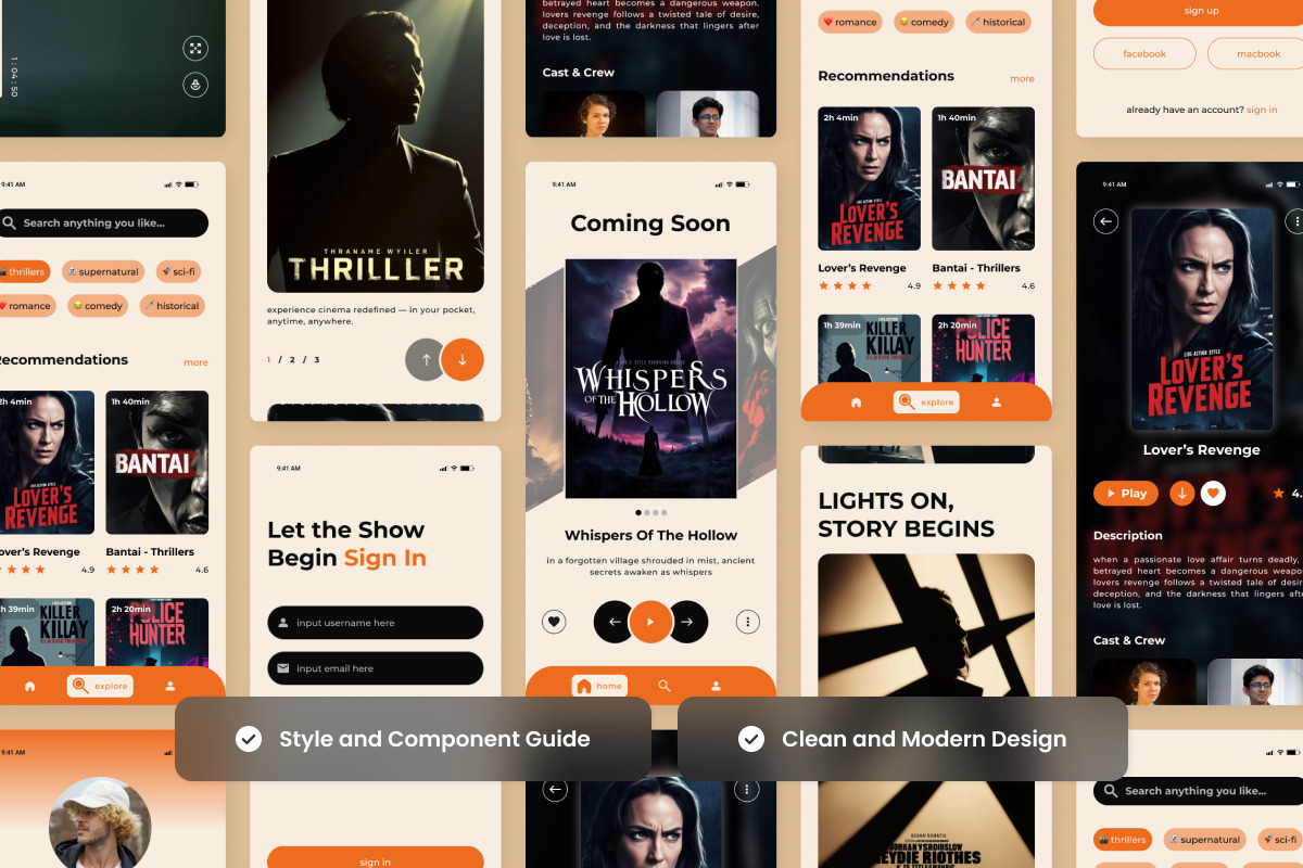 Odyra – Movie Streaming Mobile App D, an App Template by twinstd (Photo 3 of 5)