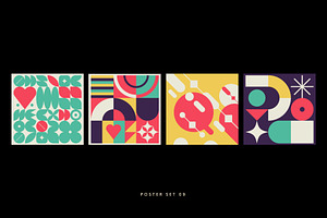 Neo Geometric Posters