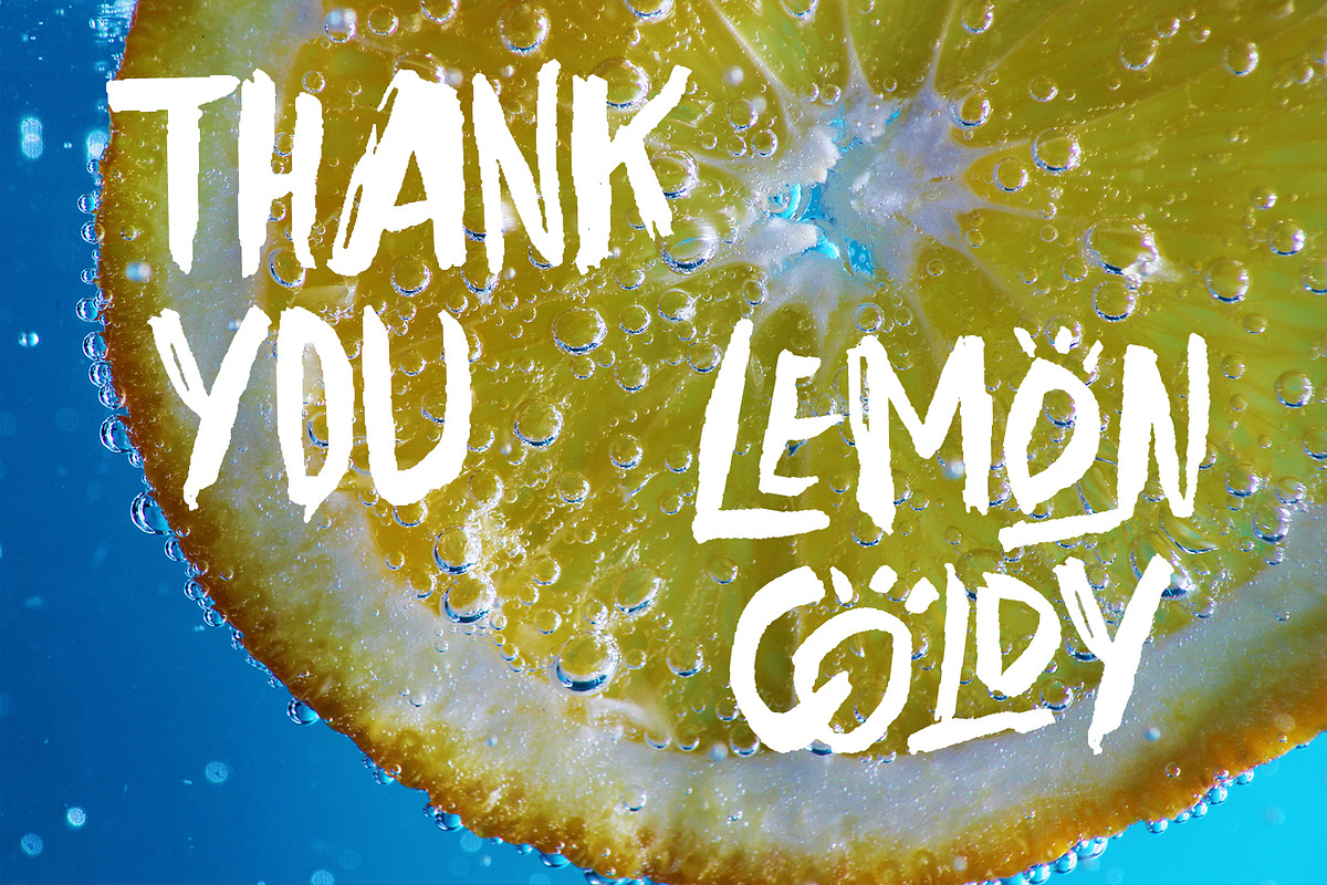 Lemon Coldy Brush Font, a Handwritten Font by Maulana Creative (Photo 6 of 6)