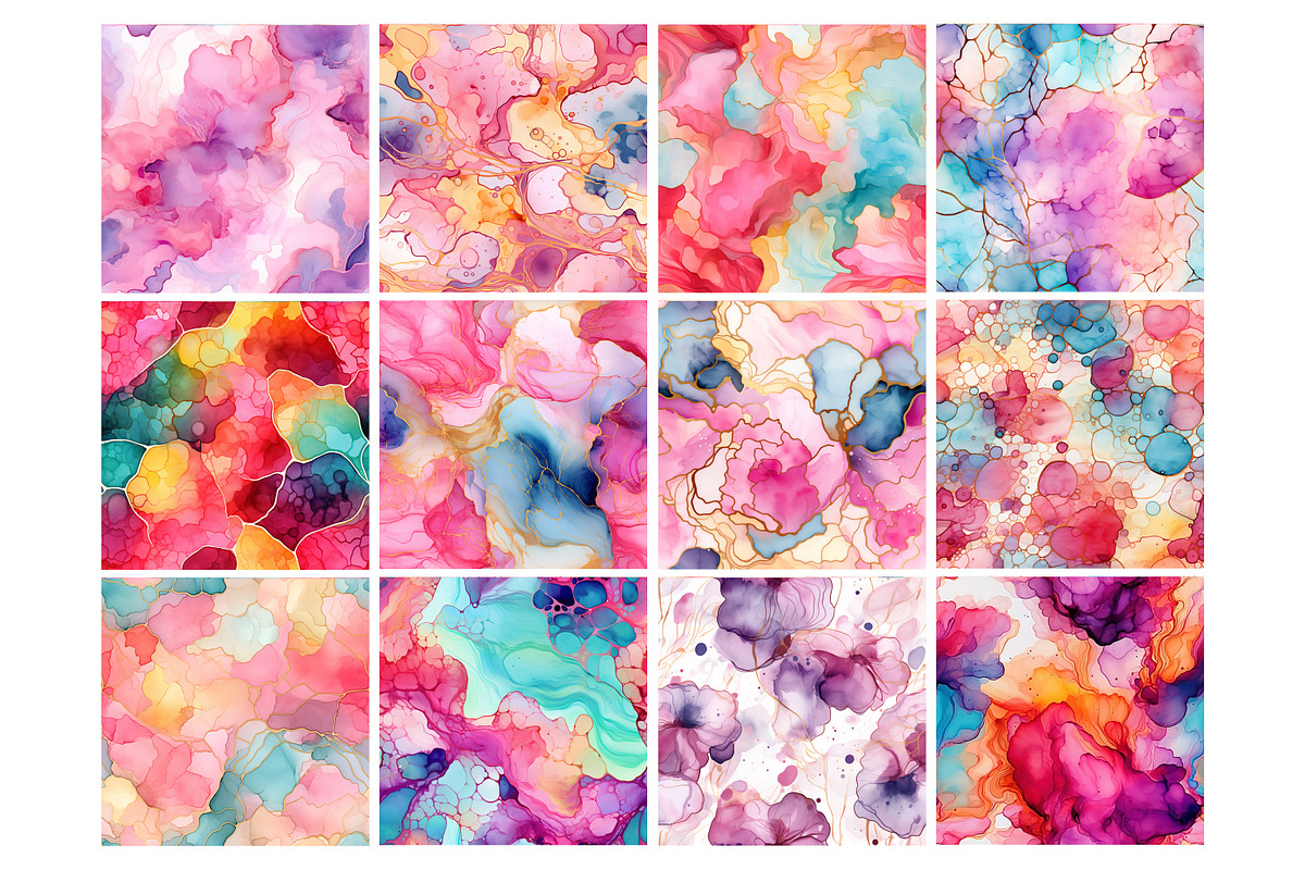 Sweet Alcohol Ink Seamless Pattern, a Pattern Graphic by Forhadx5 (Photo 4 of 7)