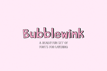 Bubblewink Sans - Fonts for Layering