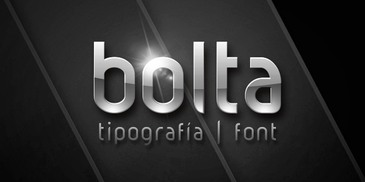 Bolta, a Sans Serif Font by Ixipcalli