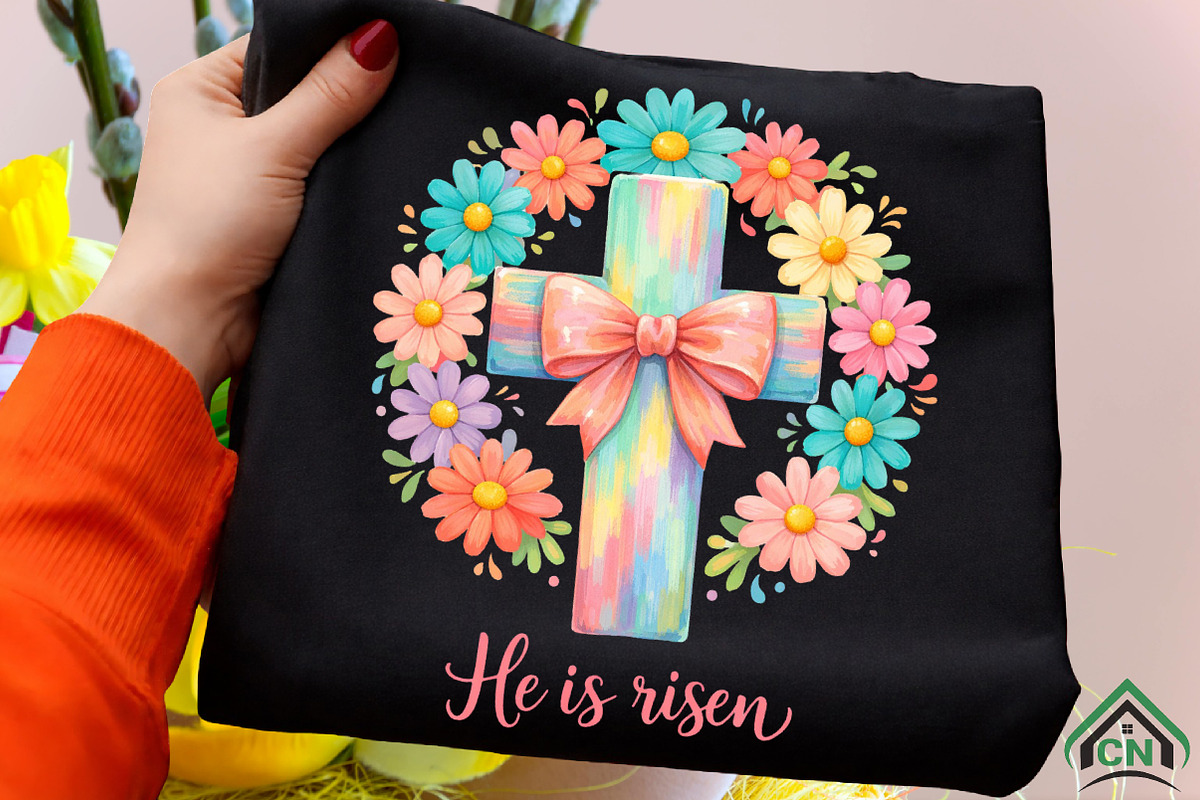 Boho Christian Easter Png, an Illustration by Craft Nest (Photo 5 of 5)