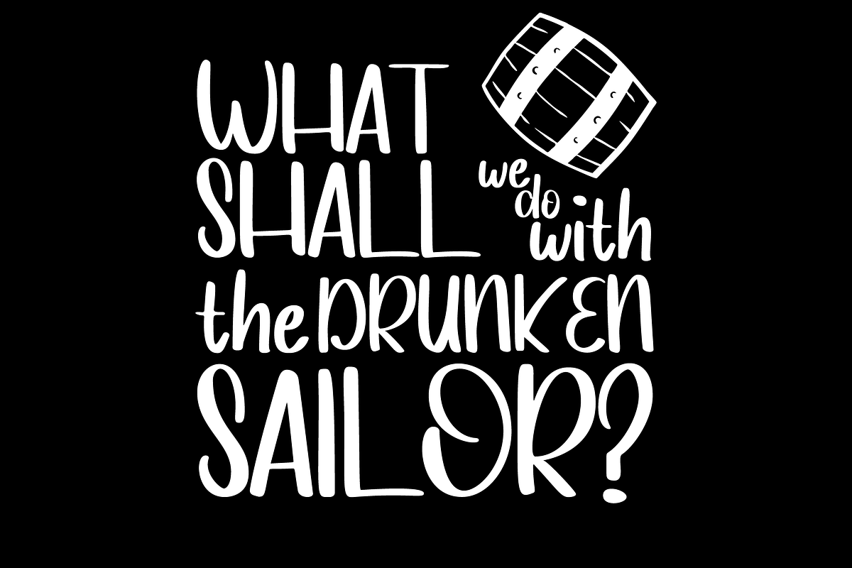 Ocean Shanty Cute Handwriting Font, a Sans Serif Font by Dancing with Ink (Photo 11 of 19)