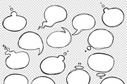 Hand drawn round speech bubbles, an Object Graphic by MaryHat Shop (Thumbnail 3 of 5)