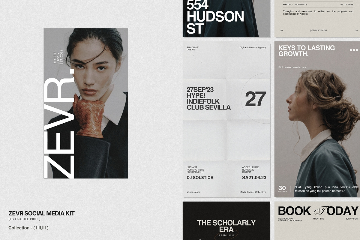 ZEVR | Instagram STORIES Bundle, a Social Media Template by Crafted Pixel (Photo 3 of 10)