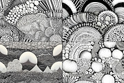 20 Seamless Zentangle Zen Patterns, a Pattern Graphic by Nordic Design (Thumbnail 8 of 9)