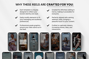 100 Wellness Reels Templates Blue