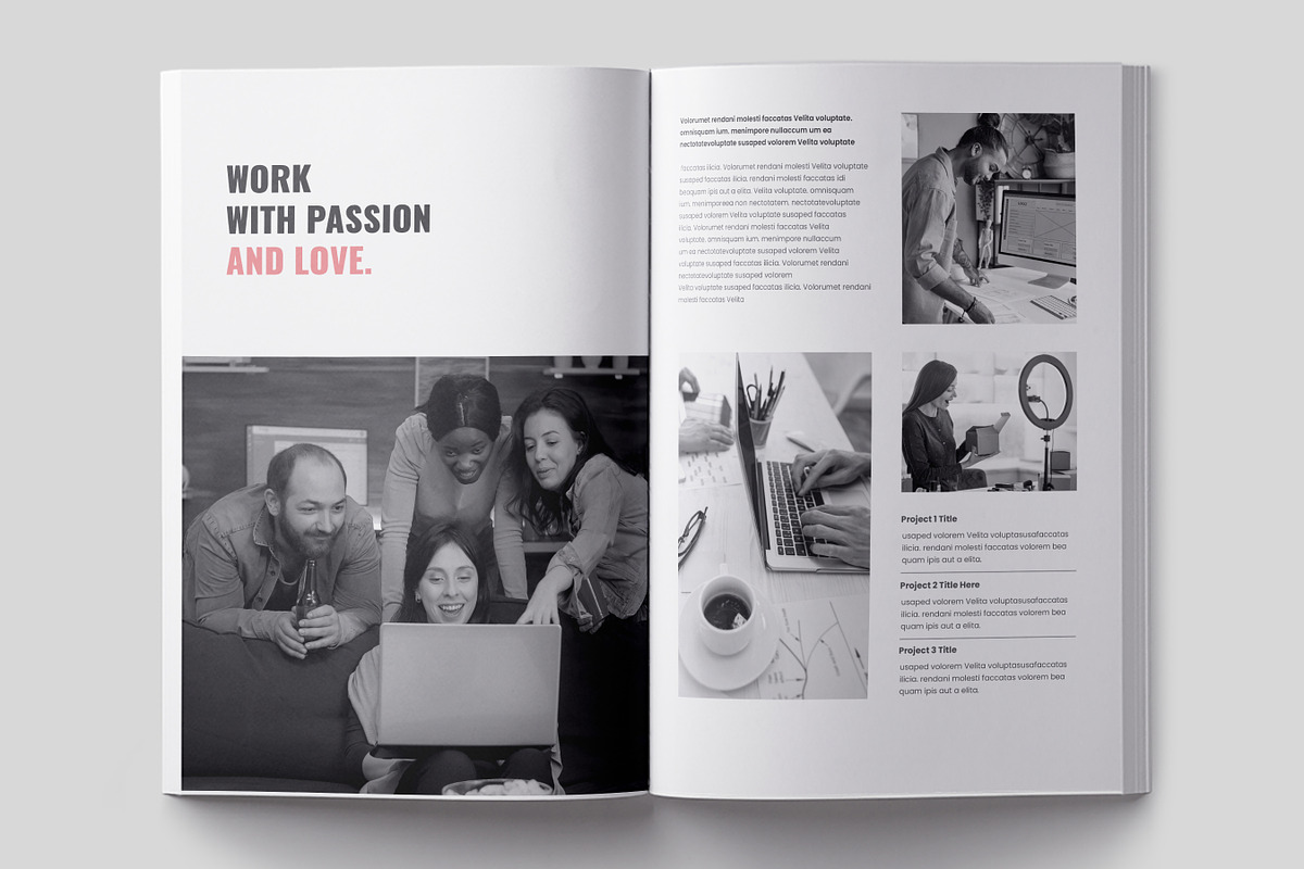 Corporate Proposal Template Brochure, a Brochure Template by Niofix (Photo 3 of 8)