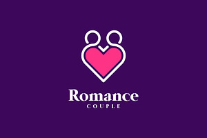 Couple Love Romance Logo