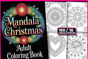 Christmas Mandala- Coloring Book, a Decorative Illustration by Ink Gallery