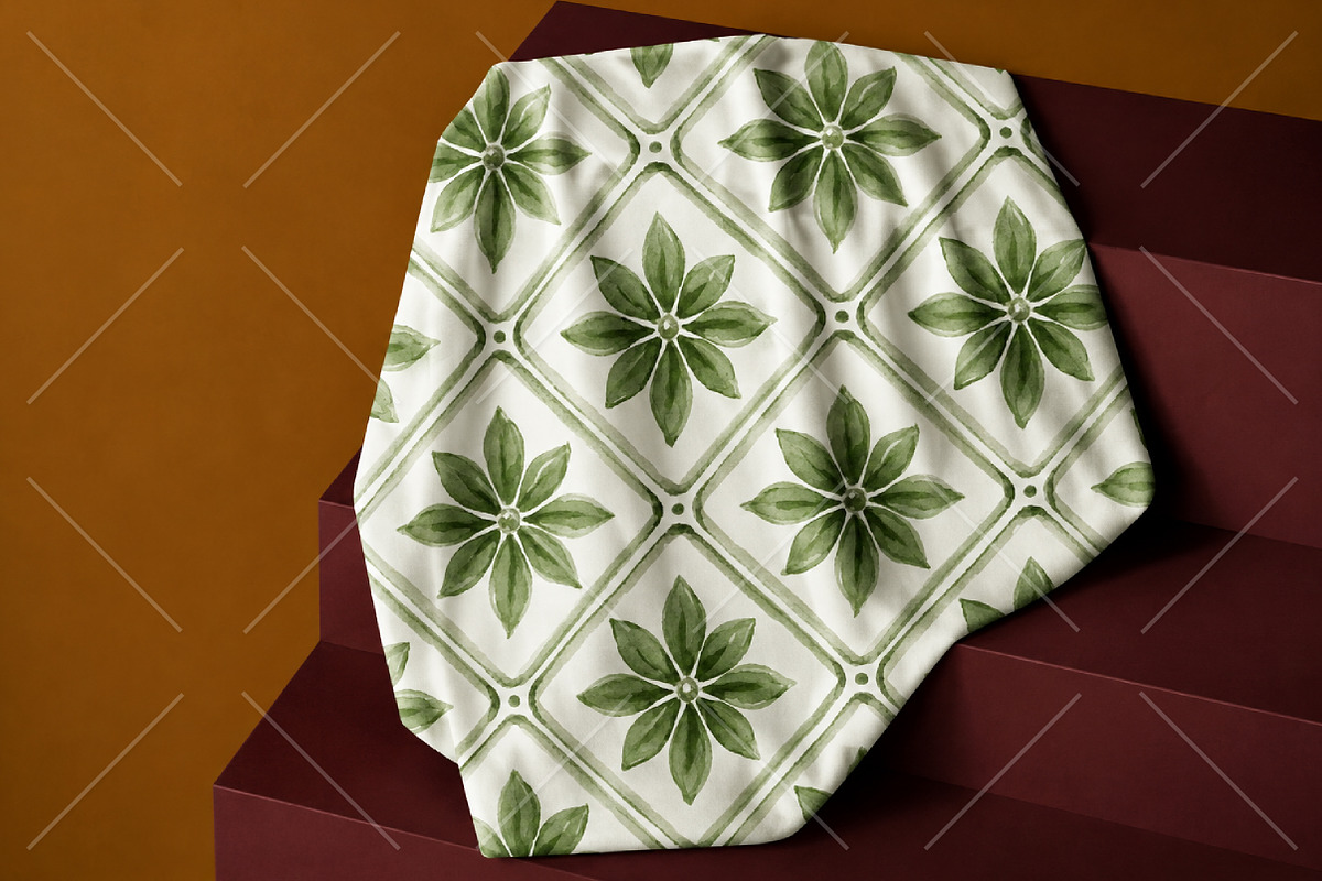 Abstract Geometric Floral Pattern, a Pattern Graphic by Canvas Craft (Photo 7 of 9)