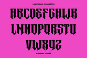 Metrim - Logo Font, a Blackletter Font by Nirmana Visual (Thumbnail 10 of 16)