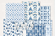 Blue Christmas Clipart 76 PNG, a Seasonal Illustration by EleSArtDesign (Thumbnail 4 of 6)