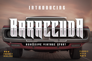 Baraccuda - Aggressive Vintage Font