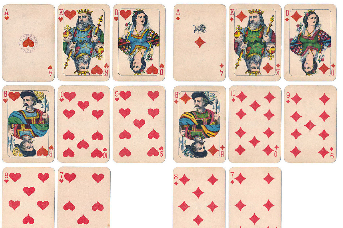 Antique German Whist Playing Cards 2, an Object Graphic by Betty Nane (Photo 4 of 4)
