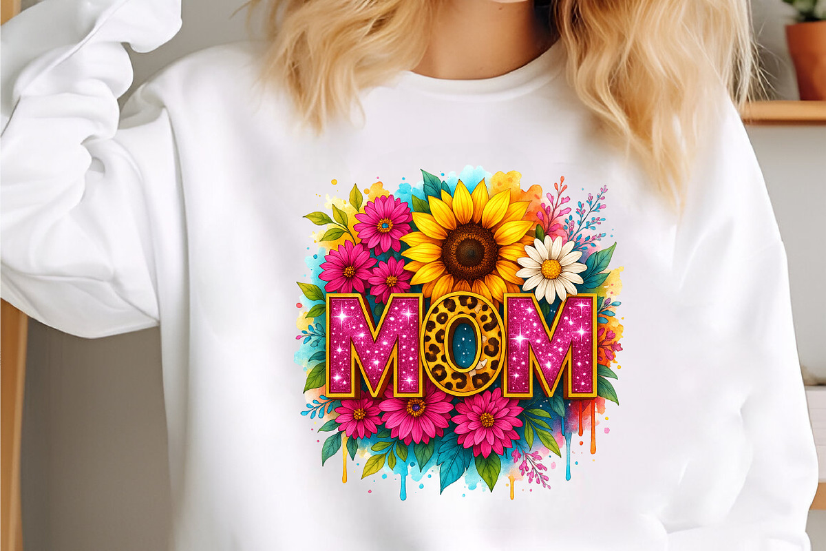 Floral Mama Png Mom Sublimation, a Graphic by designcity5 (Photo 2 of 4)