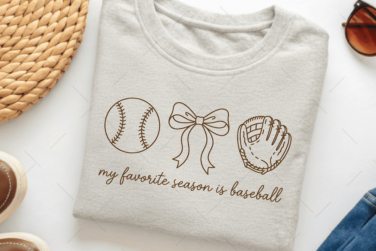 My Favorite Season Is Baseball PNG, an Illustration by OK Design (Photo 5 of 5)