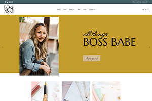 Bold Shopify Theme | Boss Babe