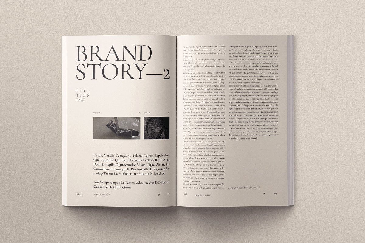 Beauty Brand Magazine Template, a Magazine Template by ArtisanaAura (Photo 5 of 16)