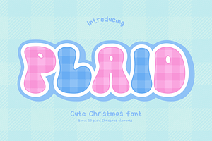 Plaid Chritmas Font