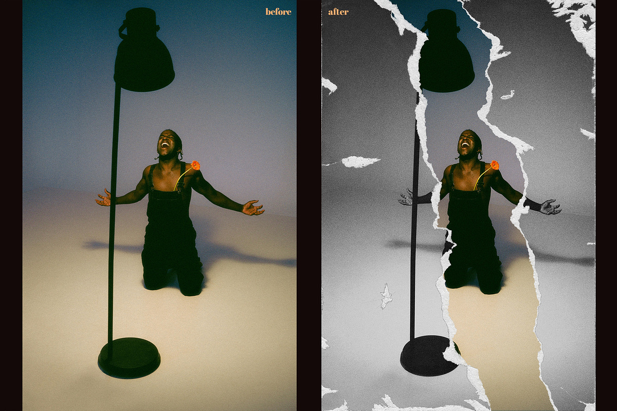 Torn Paper Cutout Photo Effect, a Layer Style Add-On by smishura (Photo 2 of 3)