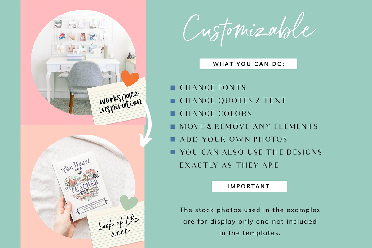 Teacher Instagram Post Templates Canva