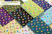 Cute colorful set with ice cream, a Pattern Graphic by Vaniuta_Art (Thumbnail 4 of 6)