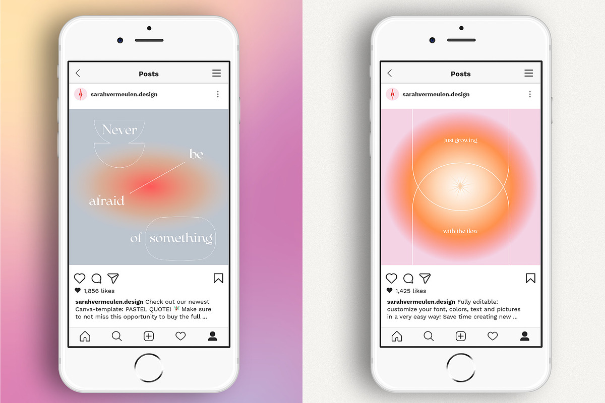 Instagram Social Media CANVA Quotes, a Social Media Template by Vermeulen Design Studio (Photo 2 of 6)