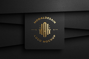 Luxury Logo Mockup on Paper Texture