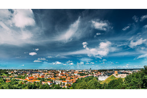 Panorama of Cityscape with Old Tower, an Architecture Photo by Our Amazing World