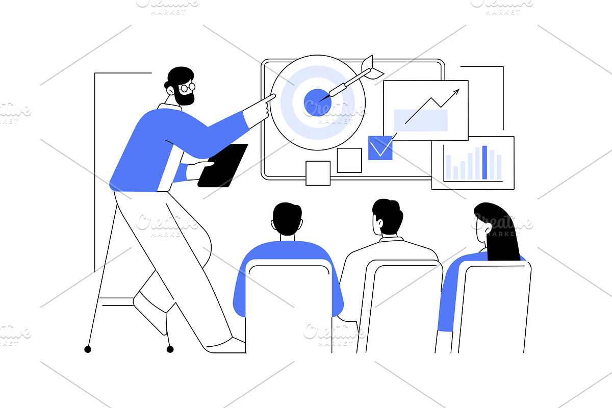 Life coach training isolated cartoon, a Person Illustration by Visual Generation