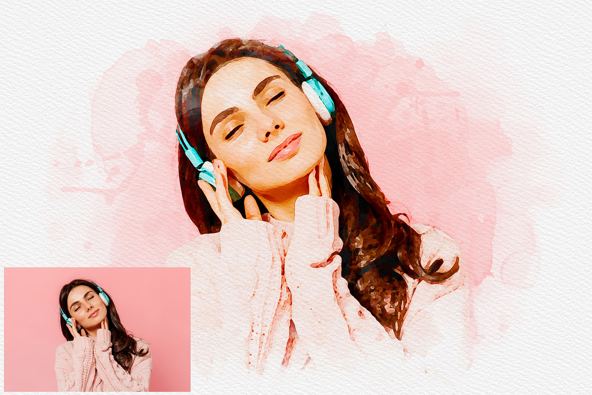 Dreamy Watercolor Photo Effect, an Action Add-On by liptouse (Photo 4 of 6)