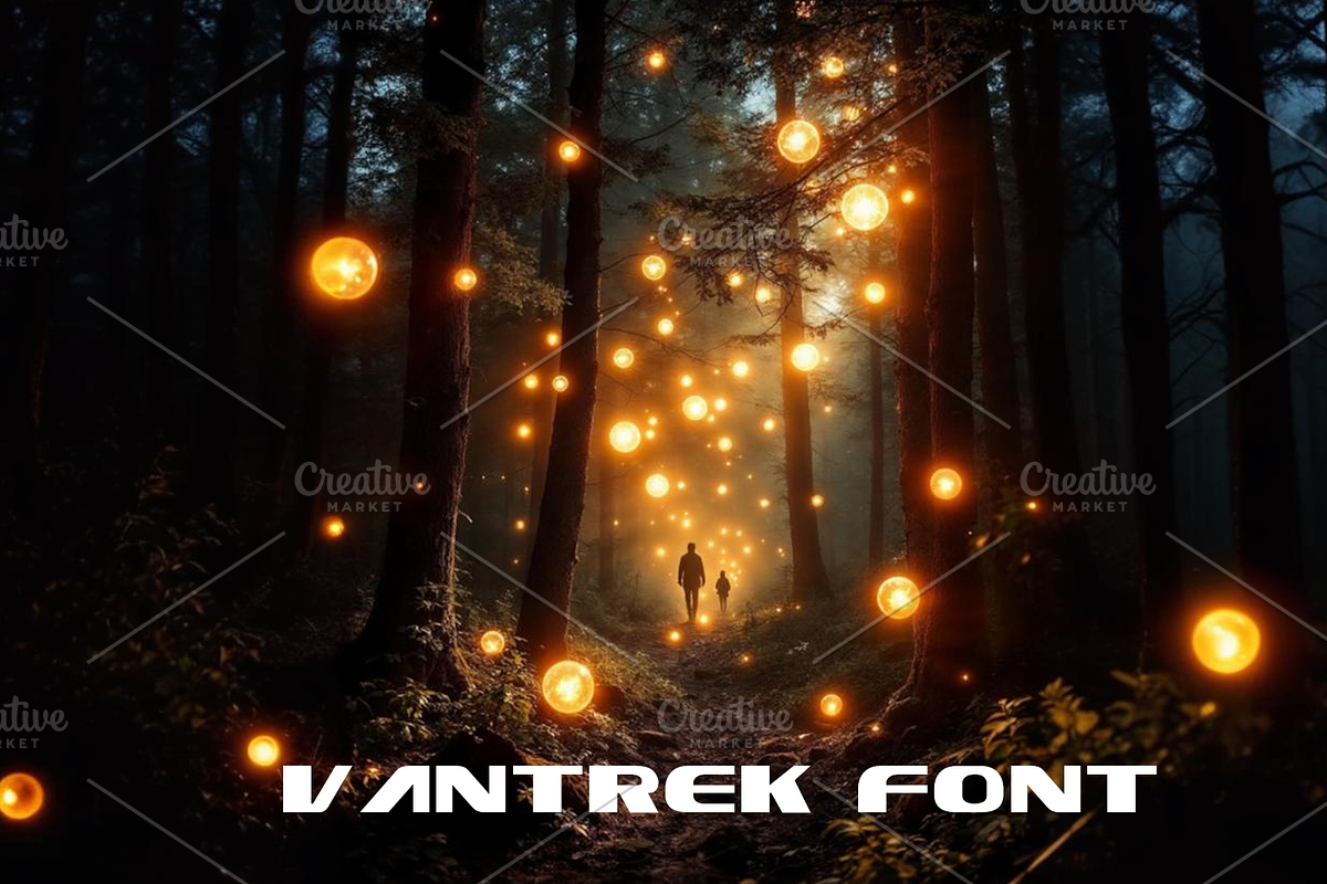 Vantrek font-Regular-068-25, a Font by canve (Photo 2 of 2)