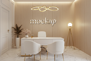 Aesthetic Office/Clinic Mockup PSD, a Mockup by Julia Anderi - Studio
