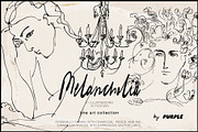 Melancholia - Minimalist Line Art, an Object Illustration by Purple (Thumbnail 1 of 10)