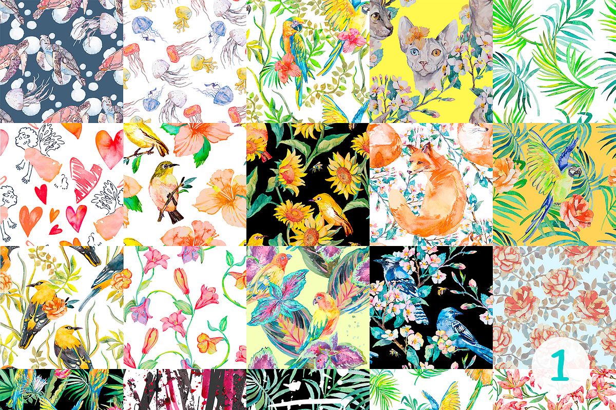 TOP 100 EPS patterns, a Pattern Graphic by Elizaveta