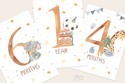 HAPPY BIRTHDAY. Watercolor, an Animal Illustration by OlliArtDesign (Thumbnail 10 of 14)
