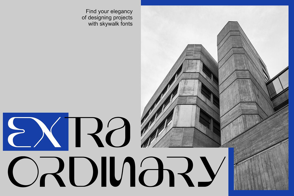 Sky Walk Sans Serif Futuristic Font, a Sans Serif Font by WhymoreArt (Photo 4 of 10)